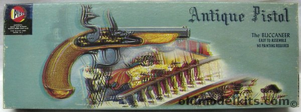 Pyro 1/1 Buccaneer Antique Pistol - American circa 1787 Lancaster Pennsylvania, C201-129 plastic model kit